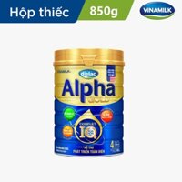 Sữa bột Vinamilk Dielac Alpha Gold 4 - Hộp thiếc 850g (cho trẻ từ 2- 6 tuổi)