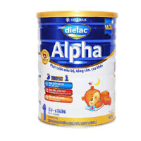 Sữa Bột Vinamilk Dielac Anlpha 1, Hộp thiếc 900gr ( dành cho trẻ từ 0 - 6 tháng tuổi )