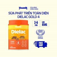 Sữa bột Vinamilk Dielac Gold 4 - Hộp thiếc 850g (cho trẻ từ 2- 6 tuổi)