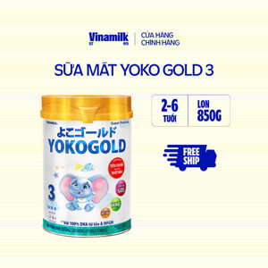 Sữa bột Vinamilk Yoko Gold 3 lon 850g (cho trẻ từ 2 - 6 tuổi)