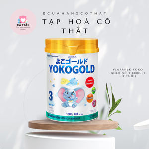 Sữa bột Vinamilk Yoko Gold 3 lon 850g (cho trẻ từ 2 - 6 tuổi)