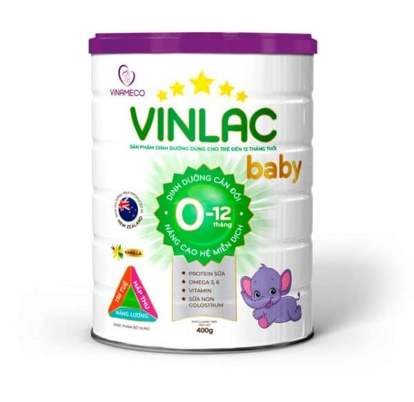 Sữa bột Vinlac baby (số 0) - 900g (Dành cho bé 0-12 tháng)