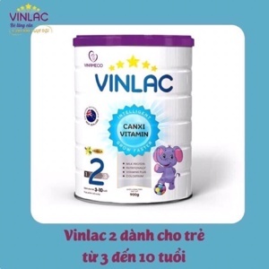 Sữa bột Vinlac số 2 - 900g (Dành cho bé 3-10 tuổi)