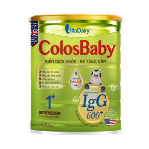 Sữa bột VitaDairy ColosBaby 600 LgG 0+ - hộp 800g (dành cho trẻ từ 0-12 tháng tuổi)