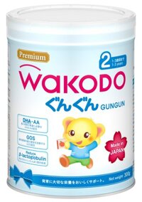 Sữa bột Wakodo GunGun Số 2 lon 300g – dành cho trẻ từ 1-3 tuổi