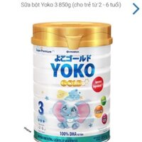 Sữa bột Yoko 3 850g (cho trẻ từ 2 - 6 tuổi)
