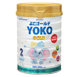 Sữa bột Yoko Gold số 2 850g dành cho trẻ từ 1 đến 2 tuổi