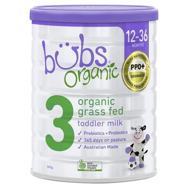 Sữa Bubs Organic Số 3 Úc 800g nơi bán chính hãng giá rẻ nhất