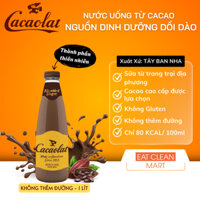 Sữa cacao không đường, không gluten No Added Sugar Cacaolat chai 1L