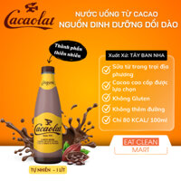 Sữa cacao nhập khẩu, không gluten Original Cacaolat chai 1l