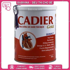 Sữa Cadier Gold - 400g, dành cho người tim mạch và tiểu đường