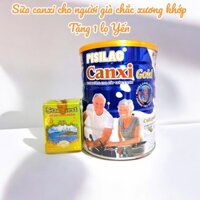 Sữa canxi ngừa loãng xương, tiểu đường cho người lớn Pisilac canxi gold lon 900g (Tặng yến lọ)