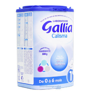 Sữa bột Gallia Calisma 1 - hộp 800g (dành cho trẻ từ 0 - 6 tháng)