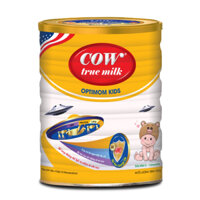 Sữa Cho Bé Ăn Ngon, Hấp Thu Tốt, Bé Tiêu Hóa Tốt và Không Bị Táo Bón - Cowtrue Milk OPTIMOM KIDS 900g