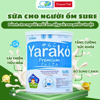 Sữa Cho Người Ốm YARAKO SURE _Phục Hồi Sức Khỏe Cho Người Mới Ốm Dậy ,Trước Và Sau Phẫu Thuật_900G