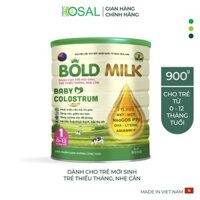 Sữa cho trẻ sơ sinh Bold Milk Baby Colostrum, hỗ trợ trẻ sinh non, sinh thiếu tháng, nhẹ cân - Hộp 900gr