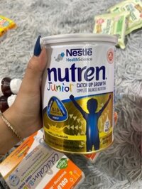 SỮA CHO TRẺ SUY DD, TĂNG CÂN NUTREN JUNIOR VANILLA 400G THUỴ SỸ 1-10Y NESTLE SINGAPORE (HỘP)