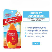 Sữa chống nắng bảo vệ vượt trội Sunplay Super Block SPF81 PA++++ 70g