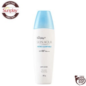 Sữa chống nắng dưỡng trắng da mặt Sunplay Skin Aqua Acne Clear