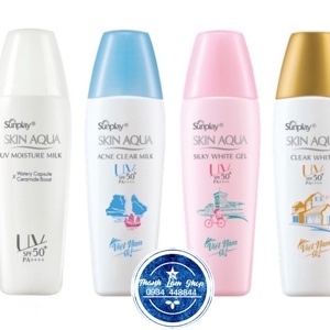 Sữa chống nắng dưỡng trắng da mặt Sunplay Skin Aqua Acne Clear
