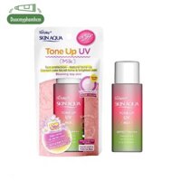 Sữa Chống Nắng Hiệu Chỉnh Sắc Da Sunplay Skin Aqua Tone Up UV Milk Happiness Aura #Rose SPF50+/PA++++ 50g