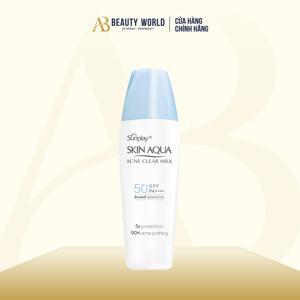 Sữa chống nắng ngừa mụn Sunplay Skin Aqua Acne Clear Milk 25g