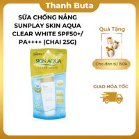 Sữa chống nắng Sunplay Skin Aqua Clear White Dưỡng Da Sáng Mịn SPF50+/ PA++++ (Chai 25g)