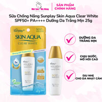 Sữa Chống Nắng Sunplay Skin Aqua Clear White SPF50+ PA++++ Dưỡng Da Trắng Mịn 25g