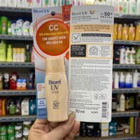 SỮA CHỐNG NẮNG TRANG ĐIỂM BIORE CC SPF 50+/PA++++ (30ml)