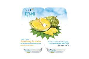 Sữa chua ăn TH True Yogurt sầu riêng (Lốc 4)
