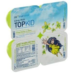 Sữa chua ăn thanh trùng TH True Yogurt công thức Topkid Hương Vanilla