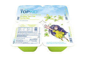 Sữa chua ăn thanh trùng TH True Yogurt công thức Topkid Hương Vanilla