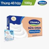 Sữa chua ăn Vinamilk không đường - Thùng 48 hộp 100g Tình trạng: Còn hàng