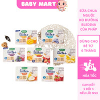 Sữa chua Bledina của Pháp thơm ngon bổ dưỡng đủ vị cho bé ăn dặm, sữa chua không đường cho bé 6 tháng, Baby Mart