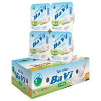 Sữa chua có đường Ba Vì 100g – Thùng 48 hộp x 100g