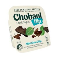 Sữa Chua Hy Lạp Bạc Hà Vị Socola, Flip, Mint Choc Chip, Mint Low-Fat Greek Yogurt (140g) - CHOBANI