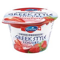 Sữa Chua Hy Lạp Dâu, Swiss Premium Greek Style Yogurt, Strawberry, 2% Fat (150g) - EMMI