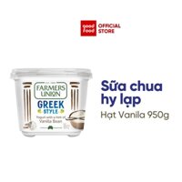 Sữa Chua Hy Lạp Greek Yogurt Farmers Union vị vanilla bean 950g - 1 hũ