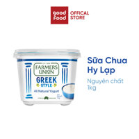 Sữa chua hy lạp greek yogurt Farmers Union nguyên chất, không đường