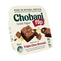 Sữa Chua Hy Lạp Socola Vị Brownie, Flip, Triple Choc Brownie, Choc Low-Fat Greek Yogurt (140g) - CHOBANI