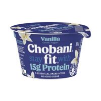 Sữa Chua Hy Lạp Vani, Fit, Vanilla Greek Yogurt, 15g Protein & No Added Sugar (160g) - CHOBANI