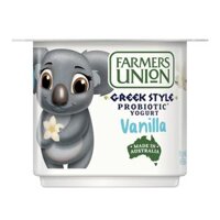 Sữa Chua Hy Lạp Vani, Greek Style Probiotic Yogurt, Vanilla (90g) - FARMERS UNION