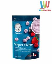 Sữa chua khô Mỹ Gerber Yogurt Melts 28g (Mixed Berries)