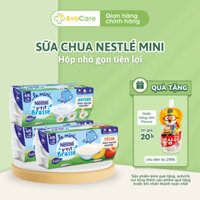 Sữa chua Nestle Mini P'tit cho bé ăn dặm từ 4m+ không thêm đường lốc 6 hộp hàng Pháp bay air