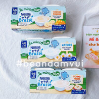 SỮA CHUA NESTLE P'TIT BRASSE HỮU CƠ NGUYÊN CHẤT KHÔNG THÊM ĐƯỜNG CHO BÉ TỪ 4/6M