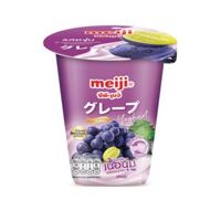 Sữa chua thạch dừa vị nho hiệu Meiji 135g