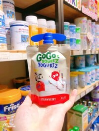 Sữa chua túi GOGO SQUEEZ – vi Dâu 85g (6m+) – Gói