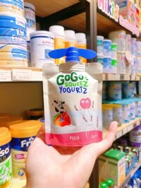 Sữa chua túi GOGO SQUEEZ – vi Đào 85g (6m+) – Gói