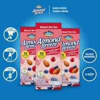 SỮA CHUA UỐNG ALMOND BREEZE MIXED BERRIES (170ml x 4 hộp)