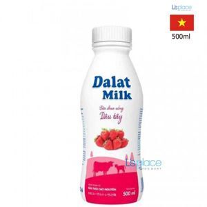 Sữa chua uống Dalat milk dâu tây - 500ml
